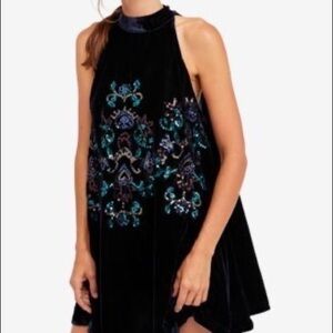 NWT Free People Jill’s Sequin Swing Dress XS